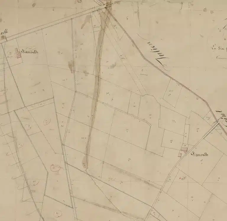 Cadastre parcellaire château Belgrave