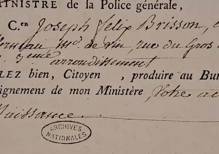 Héritier Brisson histoire de Belgrave